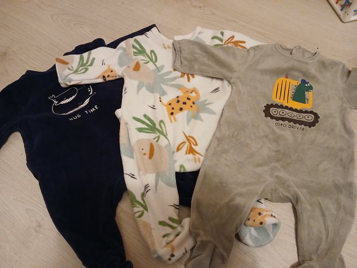 Lot de 3 pyjamas