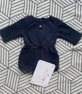 Tunique bleu et doré