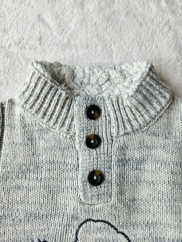 Pull bien chaud et tout doux tex baby 36m - photo numéro 3