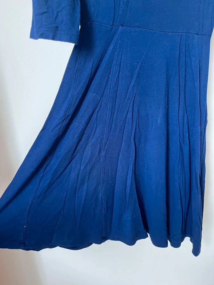 Robe bleue coupe évasée - photo numéro 2