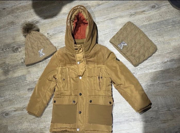 Ensemble parka bonnet snood