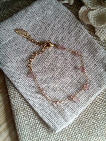 Bracelet en pierres de tourmaline naturelles