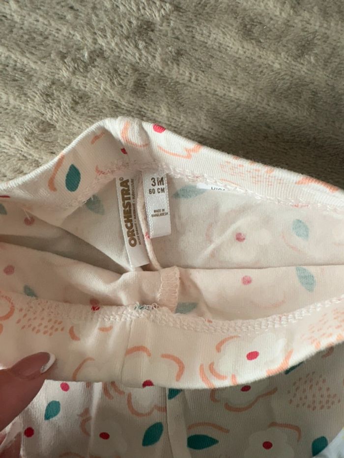 Lot de 2 legging fin bébé fille - photo numéro 2