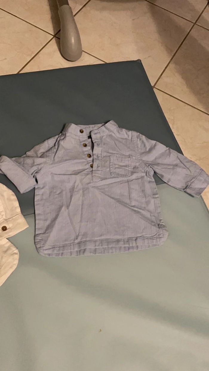 Lot de 2 chemises 6 mois - photo numéro 2