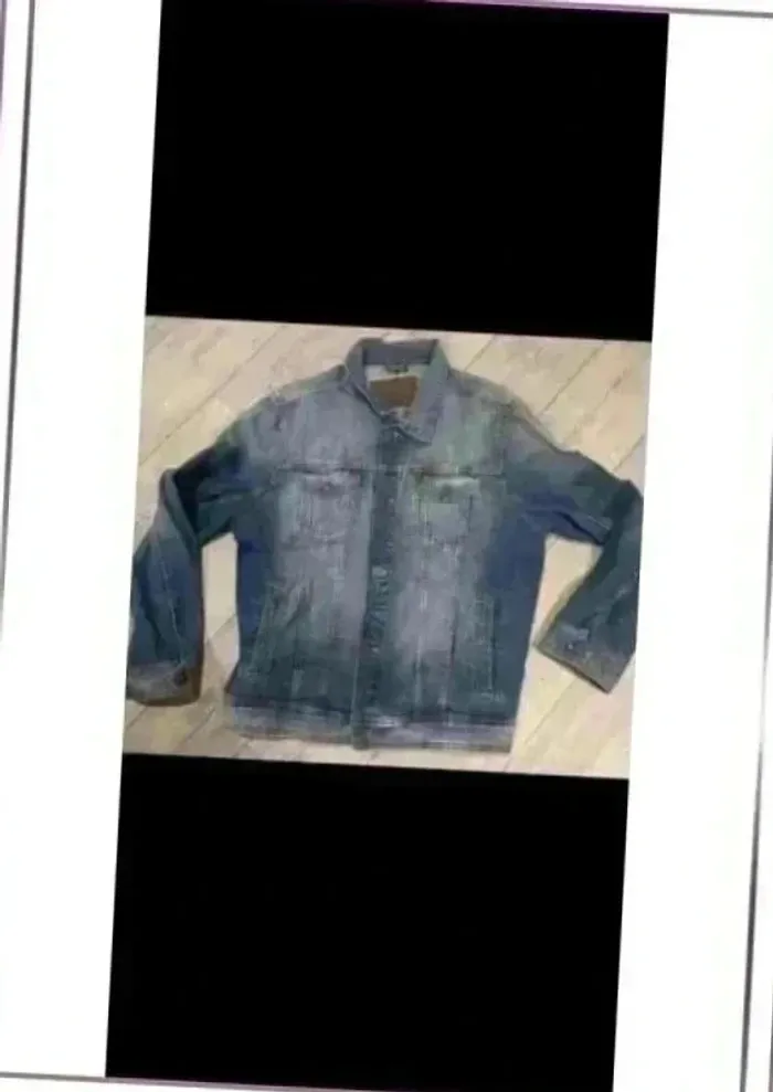 Veste homme en jean taille L - photo numéro 3