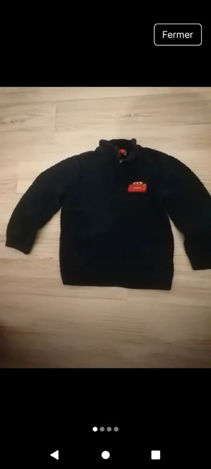 Pull cars taille 4 ans