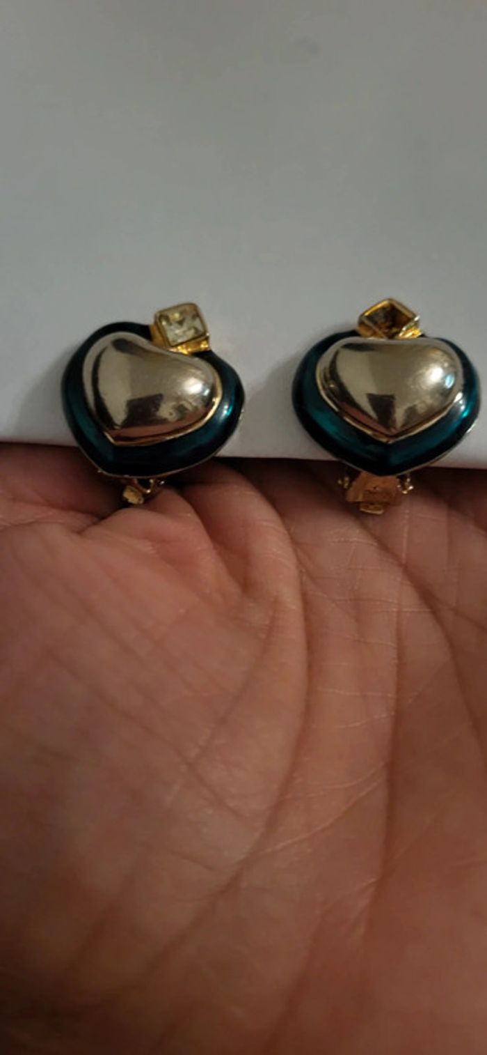 Boucles d'oreilles à clips vintage - photo numéro 2