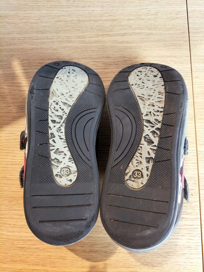 Chaussures à scratch - marron - Bopy - 33 - photo numéro 5