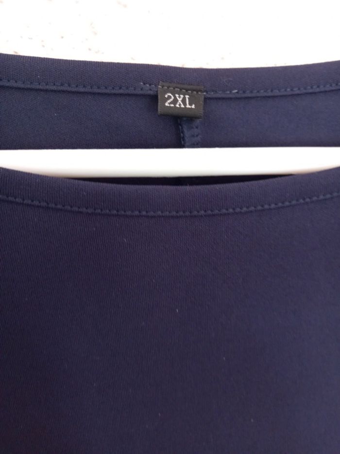 Robe femmes de couleur bleu Taille : 2 Xl - photo numéro 2