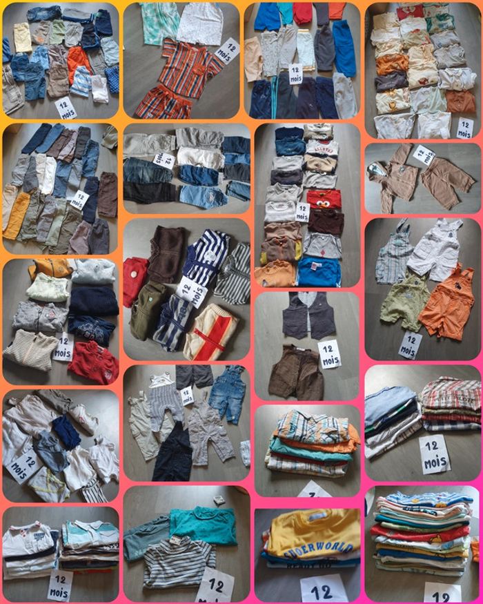 Vêtements disponibles en 12mois garçon 💥lire l'annonce 💥