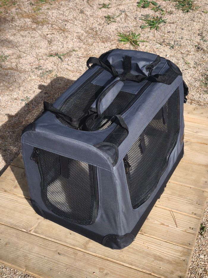 Sac Transport Pliable Gris (Chats, Chiens, Autres) - photo numéro 3