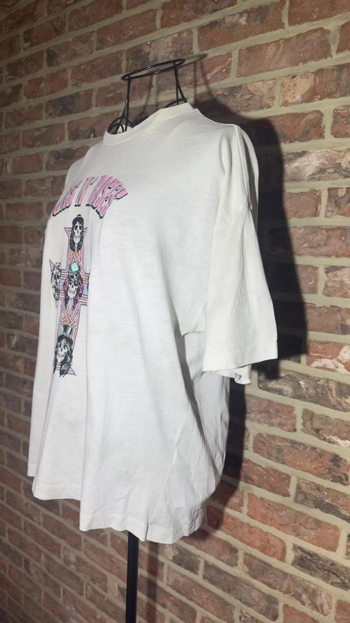 T-shirt blanc Guns N Roses Taille XXS/ XS  32 /34 Primark - photo numéro 4