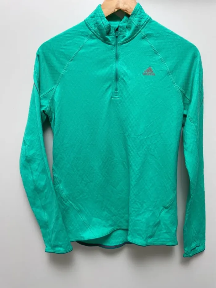Haut de running à demi-zip Adidas réfléchissant