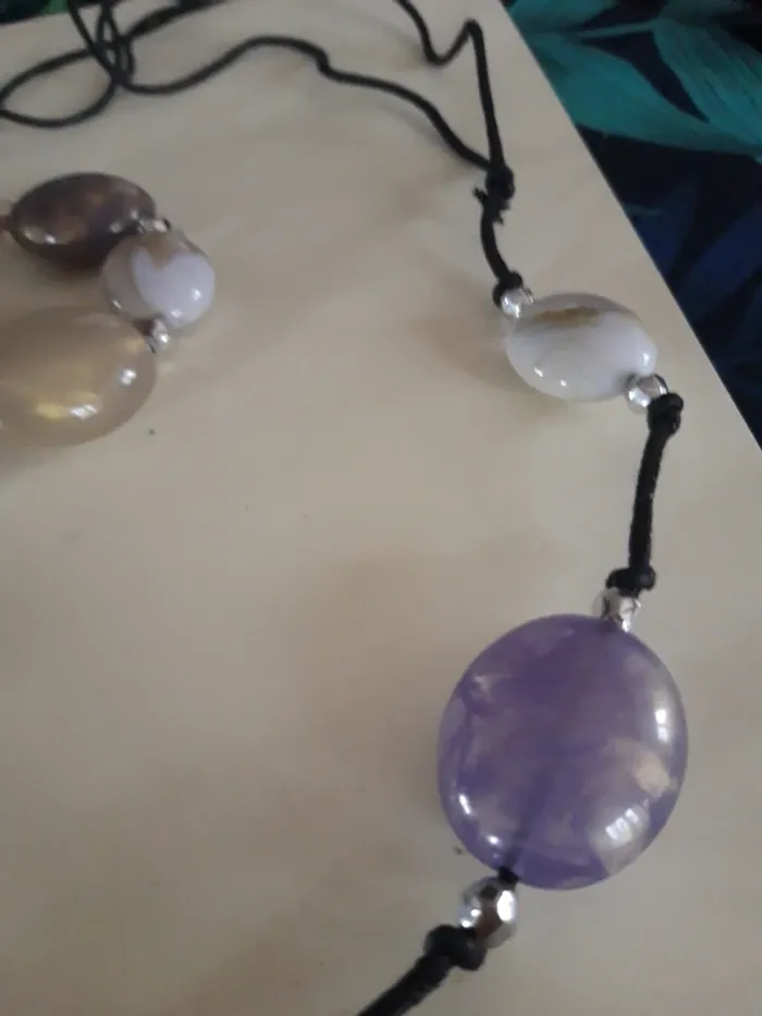 Jolie parure fantaisie sautoir et bracelet - photo numéro 2