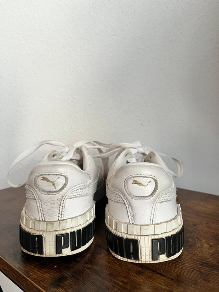 Puma plate-forme blanche et noir taille 37 - photo numéro 2