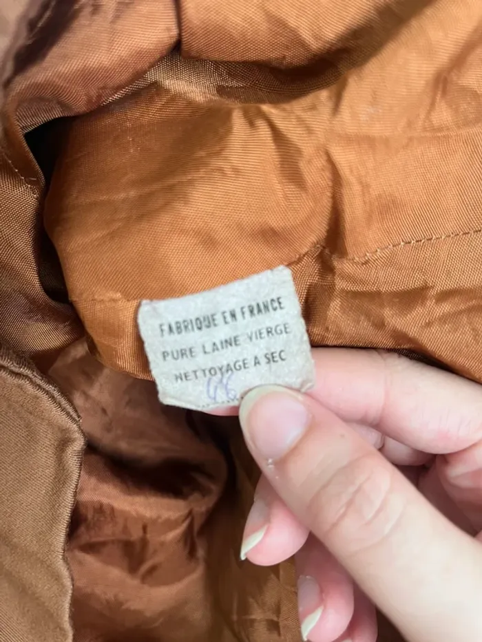 Veste vintage marron taille 48 Woolmark - photo numéro 4