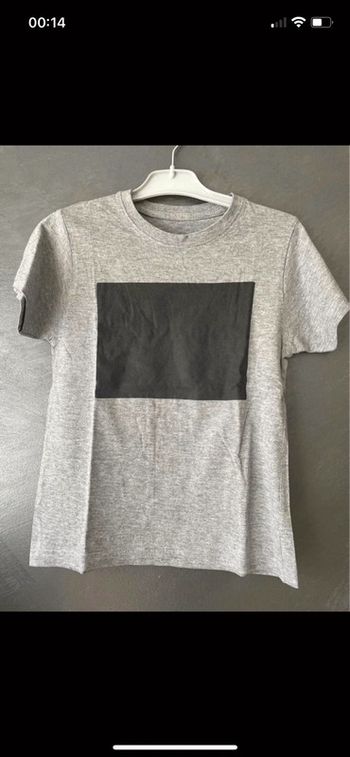 Tee shirt gris fille