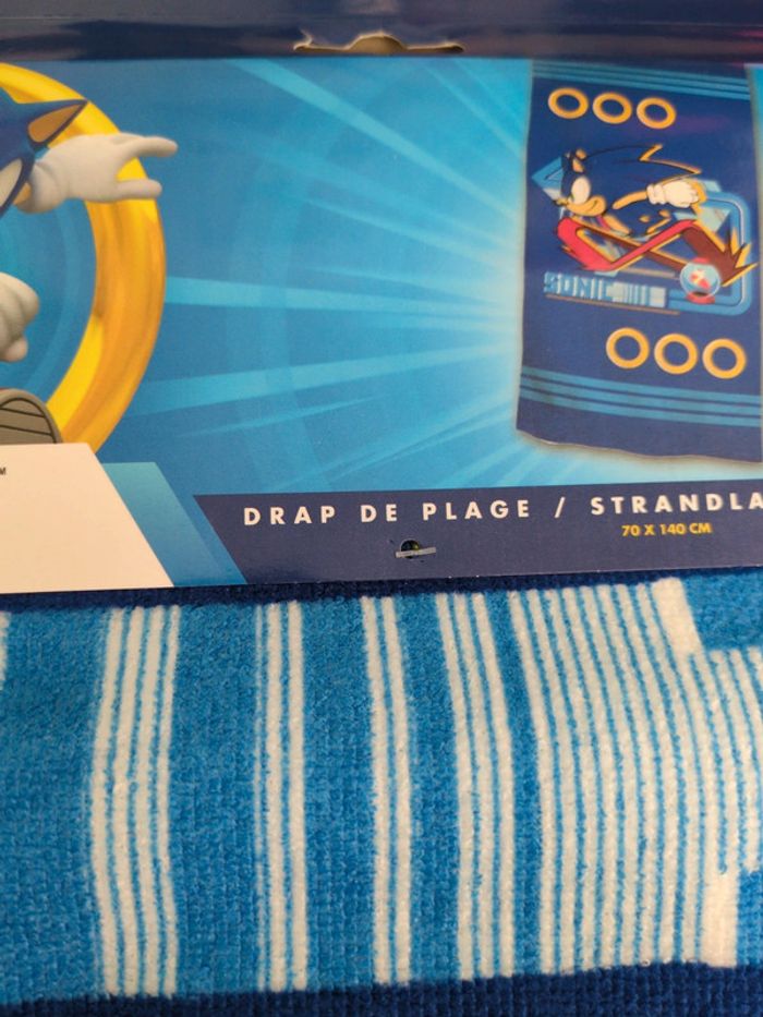 Drap de plage sonic 70x140 cm - photo numéro 5