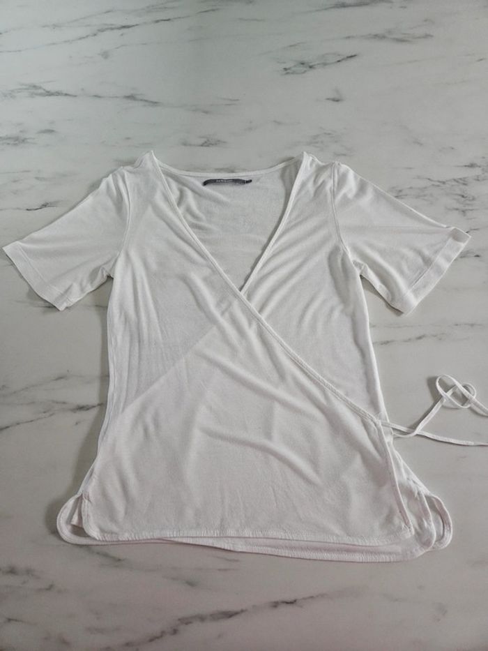 In Wear blouse blanche croisée taille XS - photo numéro 7