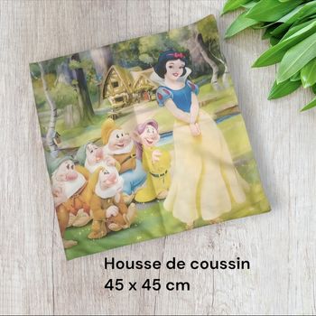 Housse de coussin Blanche-Neige et les sept nains disney