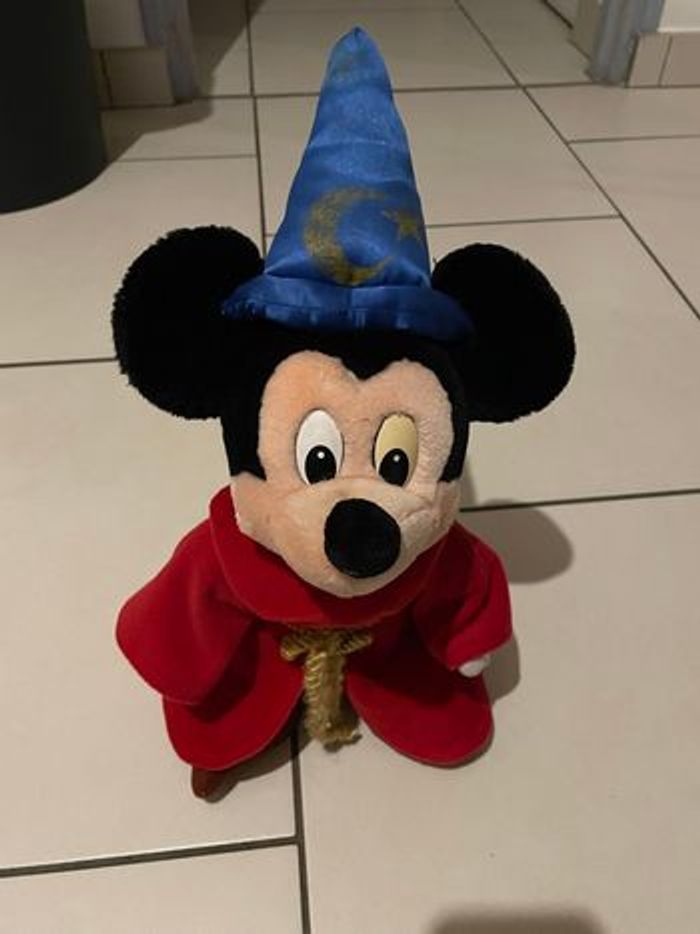 Peluche vintage disney mickey magicien