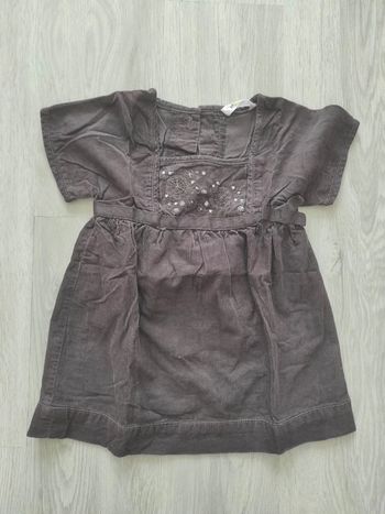 Robe velours fille 12 mois
