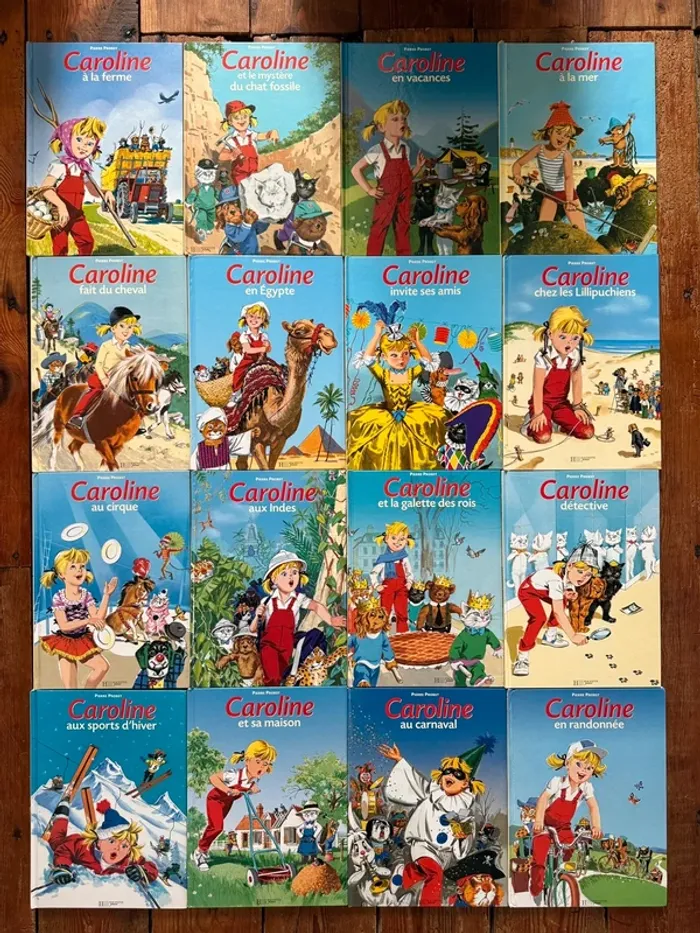 État très bon - Bord jaune - Lot de 16 livres bd albums Caroline Pierre Probst