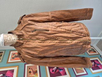 Blouson Tantum O.N. simili marron taille M