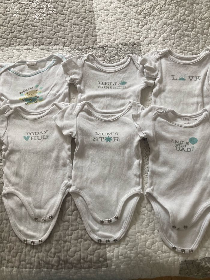 Lot 6 bodies manche courte