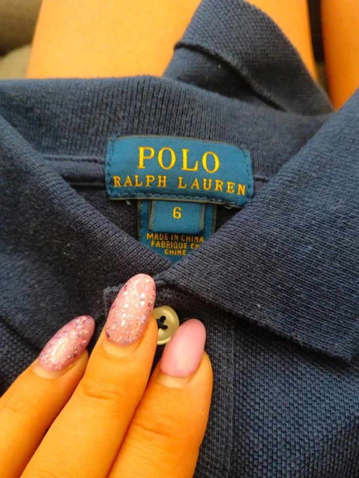 C46 polo marine Ralph Lauren 6 ans - photo numéro 3