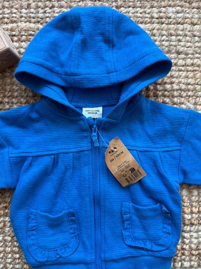 Veste à zip TAO 3mois / 60cm - photo numéro 2