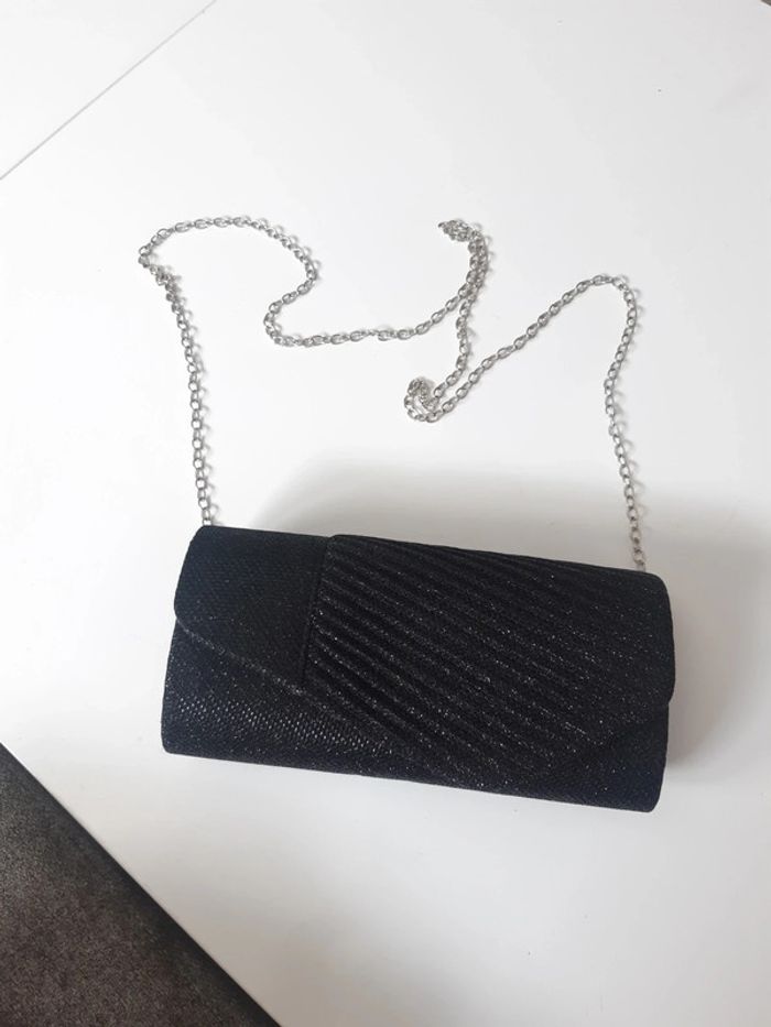 Pochette noire pailletée - photo numéro 2
