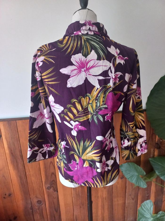 Chemise fleurie manches longues - photo numéro 5