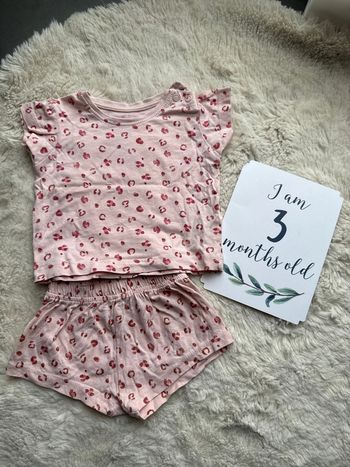 Ensemble léopard rose 3 mois primark