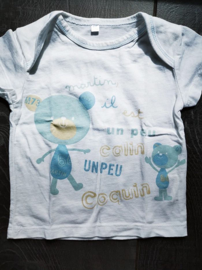 Lot 4 tee shirt MC 6 mois - photo numéro 2