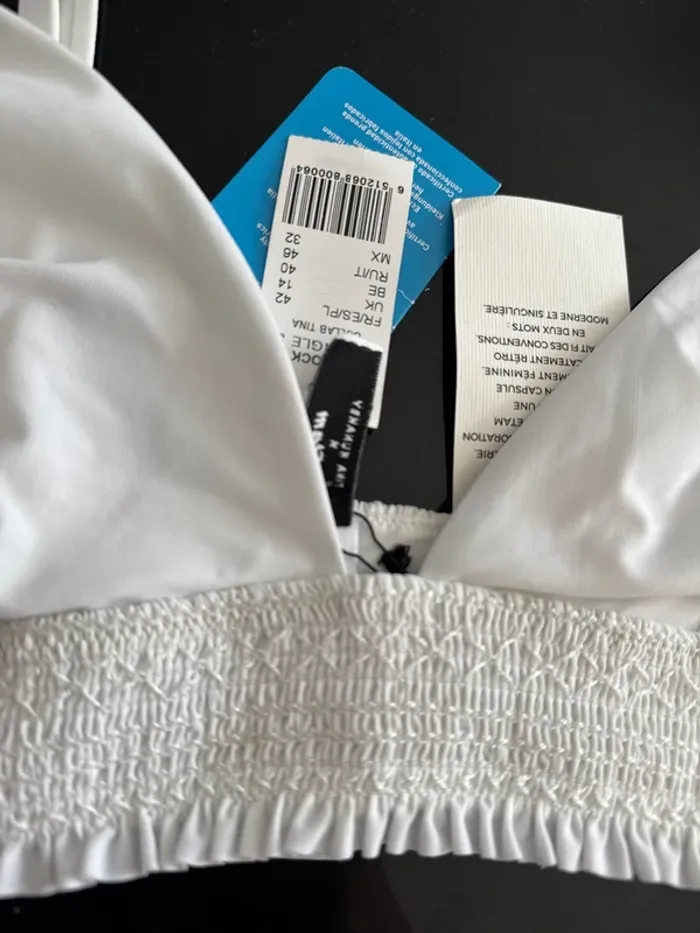 👙 maillot de bain - blanc - 2 pièces - haut 42 - bas 40 - Etam - photo numéro 4
