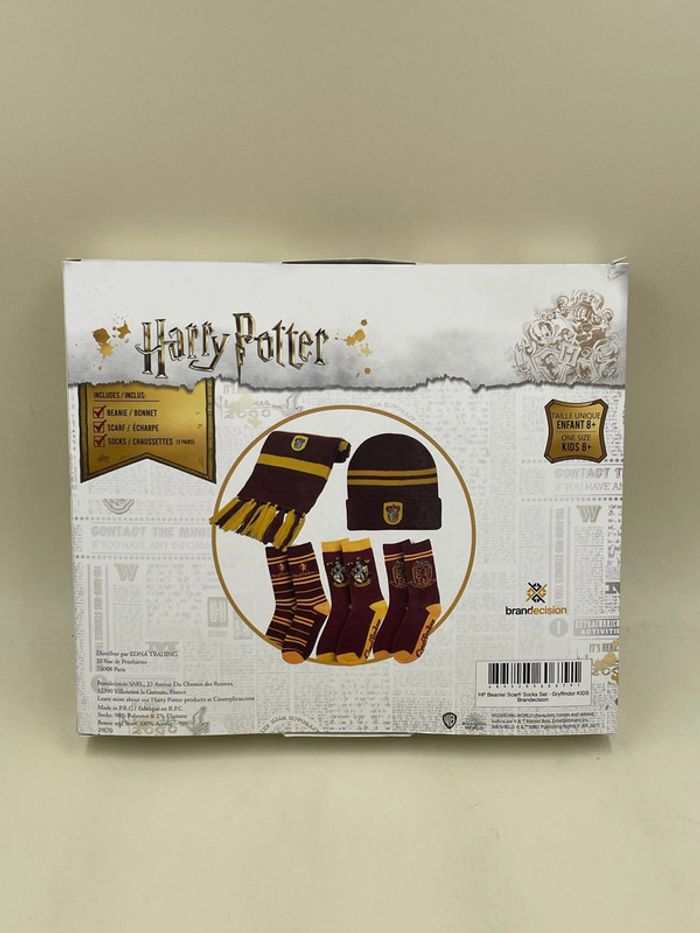 Coffret Bonnet, écharpe et chaussettes Harry Potter Gryffondor neuf - photo numéro 2