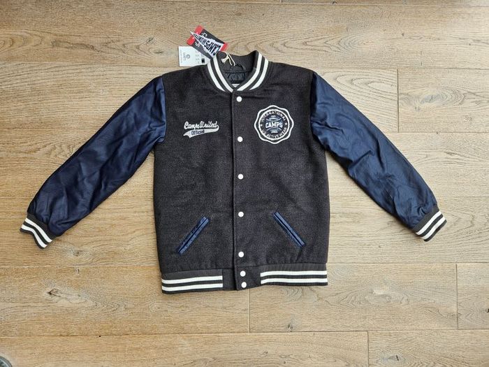 NEUF Veste blouson Teddy marelassé simili cuir Campus Camps 12 ans
