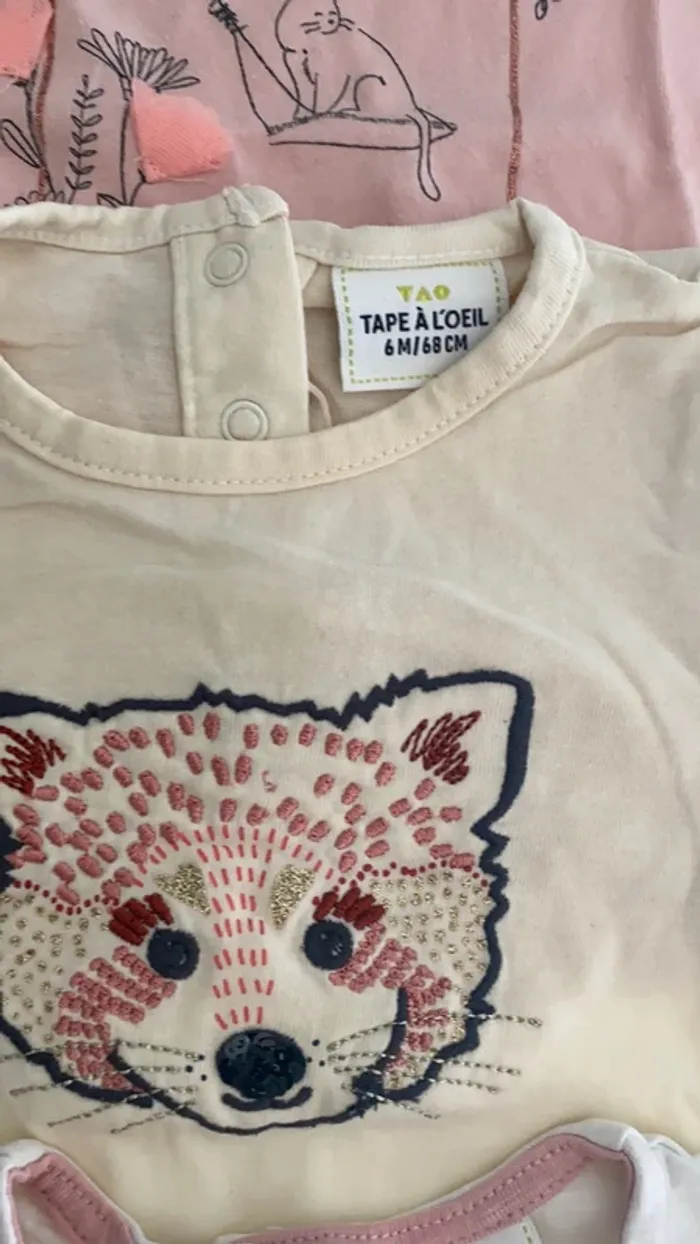 Lot de 5 tee shirt fille TAO - photo numéro 3
