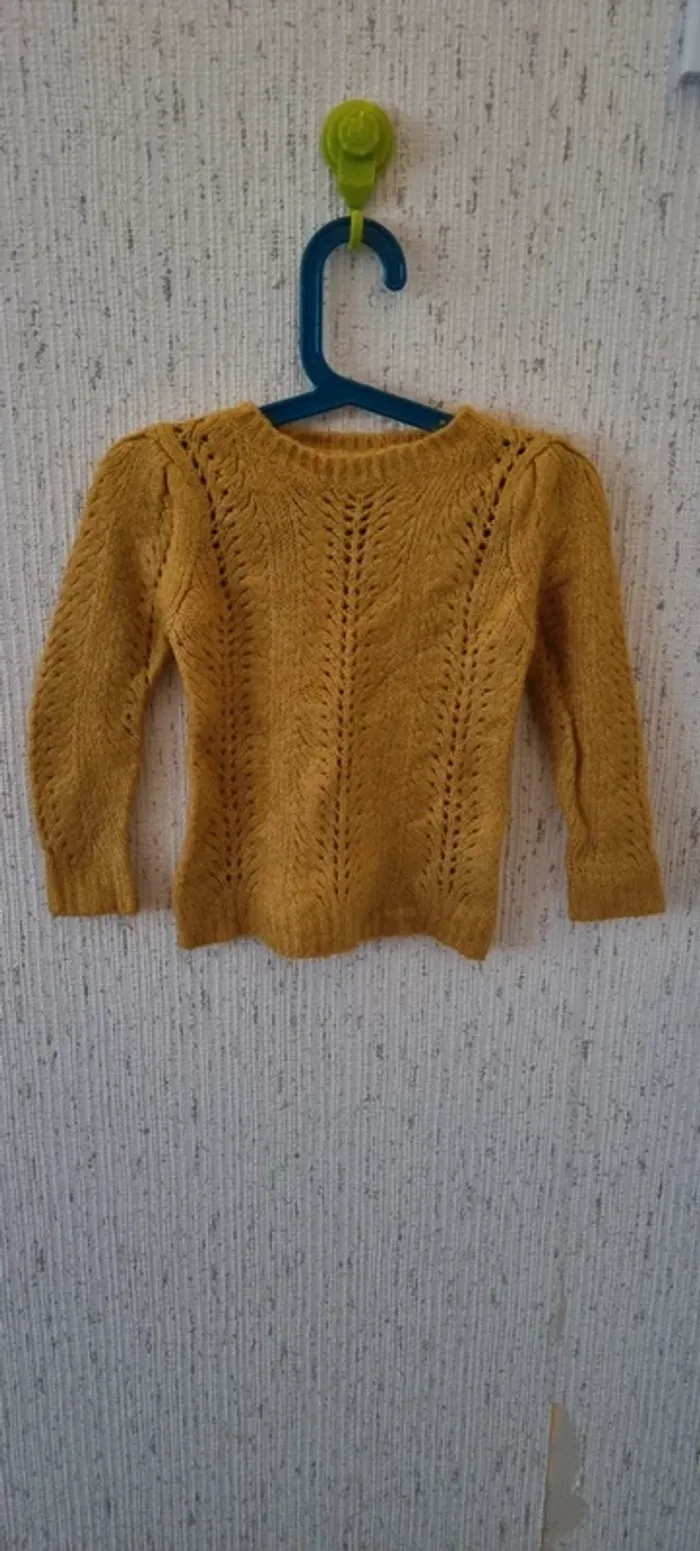 Pull chaud moutarde taille 4 ans kiabi - photo numéro 2