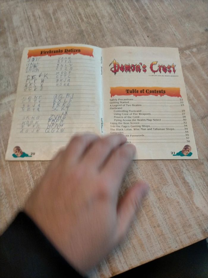 Demon s crest notice snes - photo numéro 3