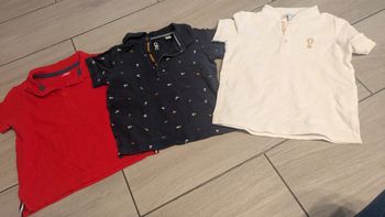 Lot polo manches courtes 4 ans