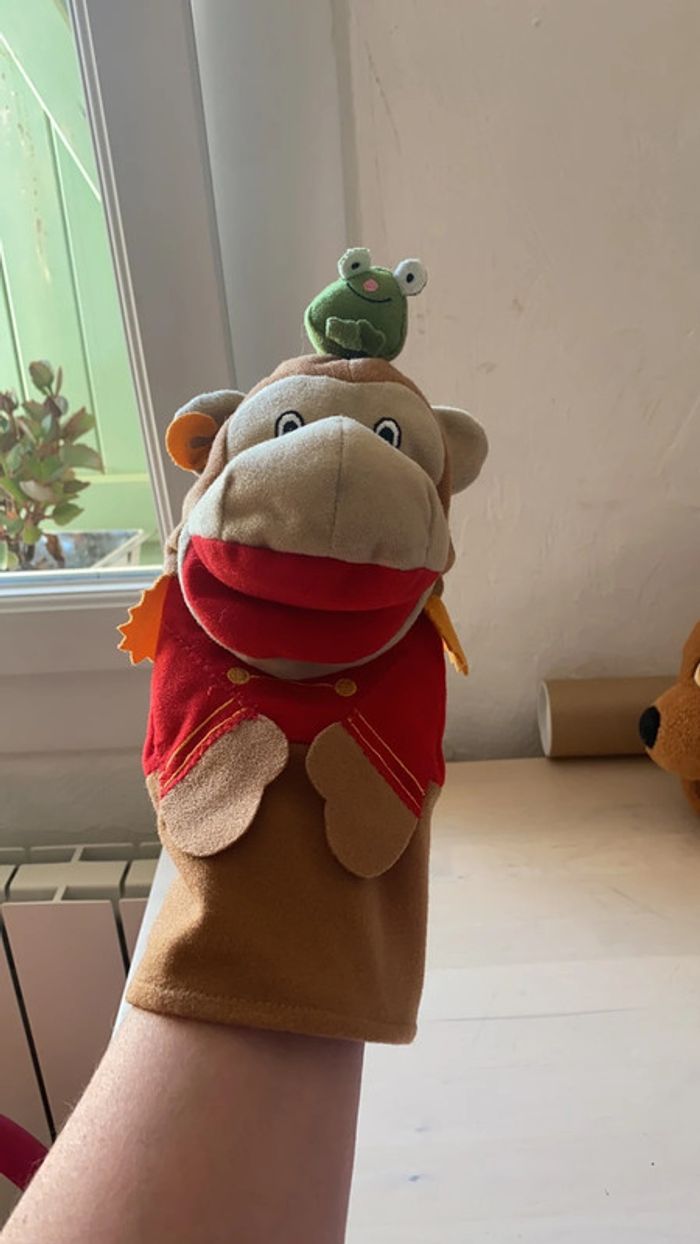 Marionnette singe et grenouille  HABA - photo numéro 2