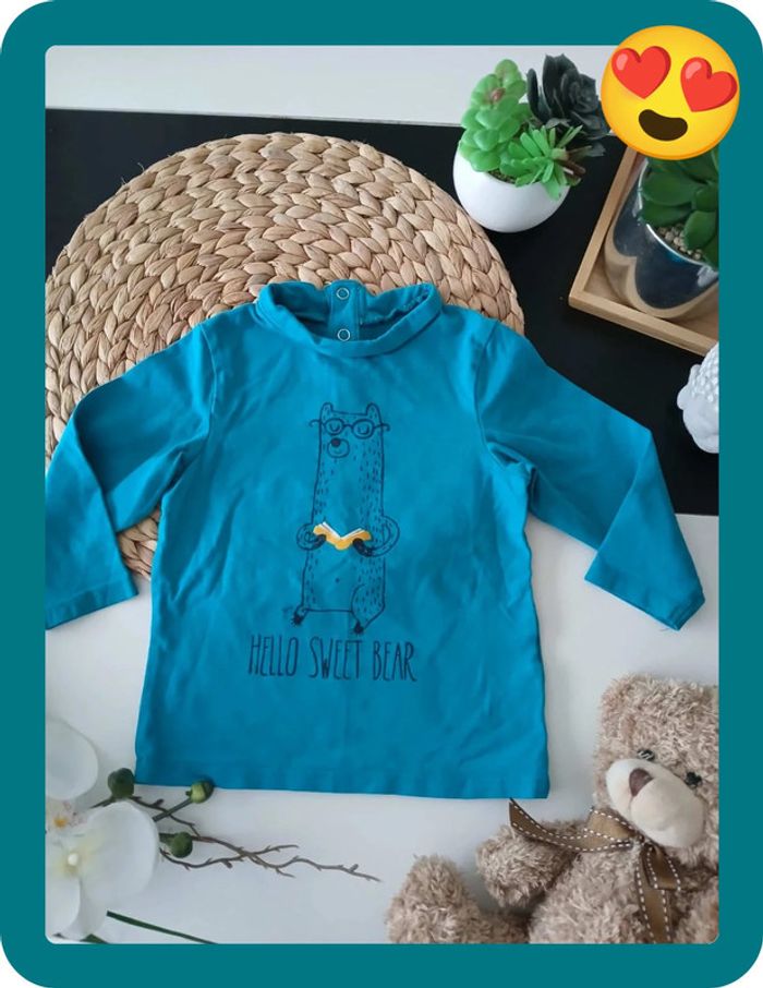 Pull à col roulé garçon Taille 18 mois🌿🦊 - photo numéro 3