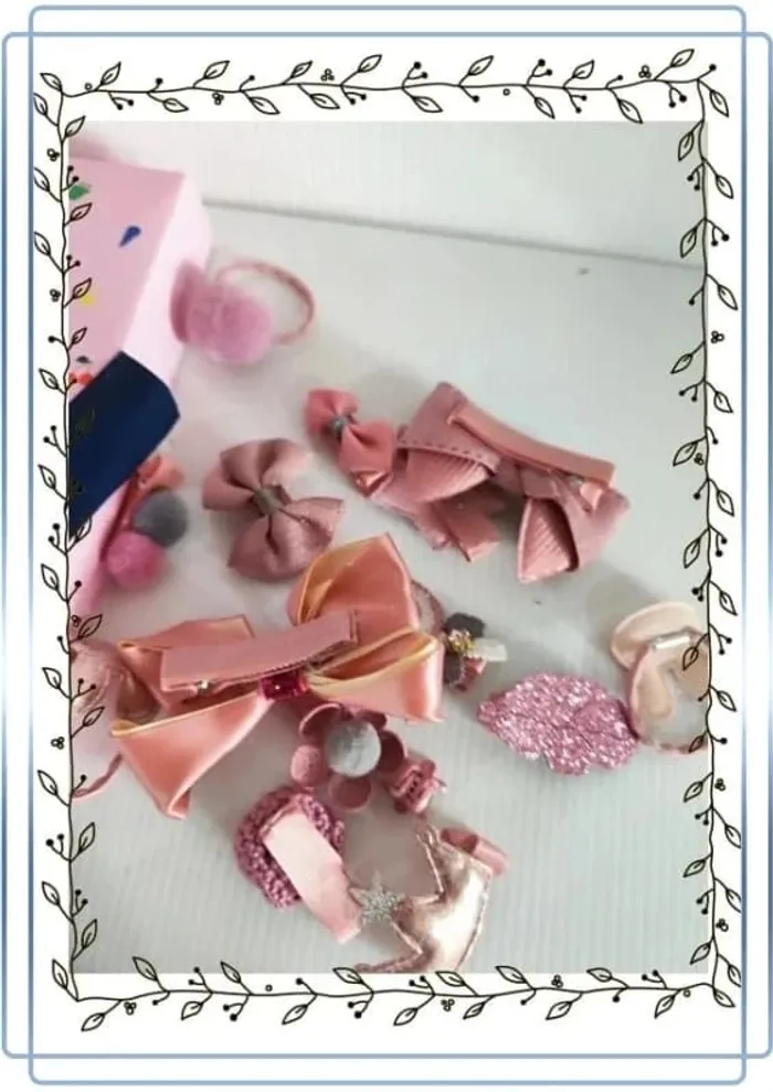 Lot de chouchou + barettes pour petite fille, neuf - photo numéro 6