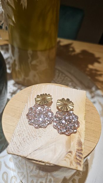 Boucles d'oreilles paillettes 