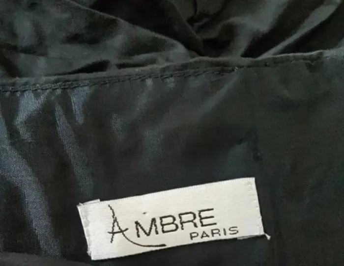 Robe chic longue noire Ambre Paris T 40/42 Neuve - photo numéro 8