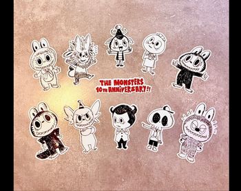 Pack de stickers Monsters 10e Anniversaire 🎟️ (exclu expo Paris)