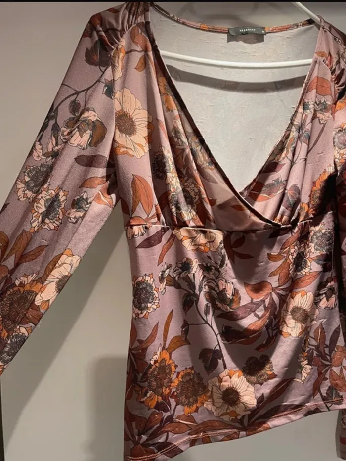 Top fluide à fleurs – Reserved – Taille M (38) - photo numéro 2