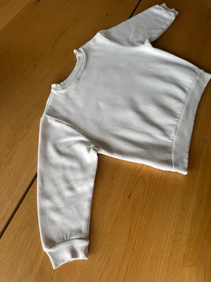 Sweat blanc cassé ML Minnie Mouse avec noeud à sequins réversibles - Taille 4 Ans - photo numéro 10